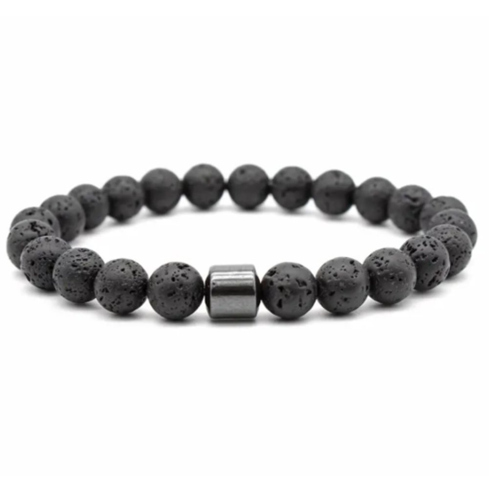 Magnetic Natural Stone Bead Bracelet Unisex